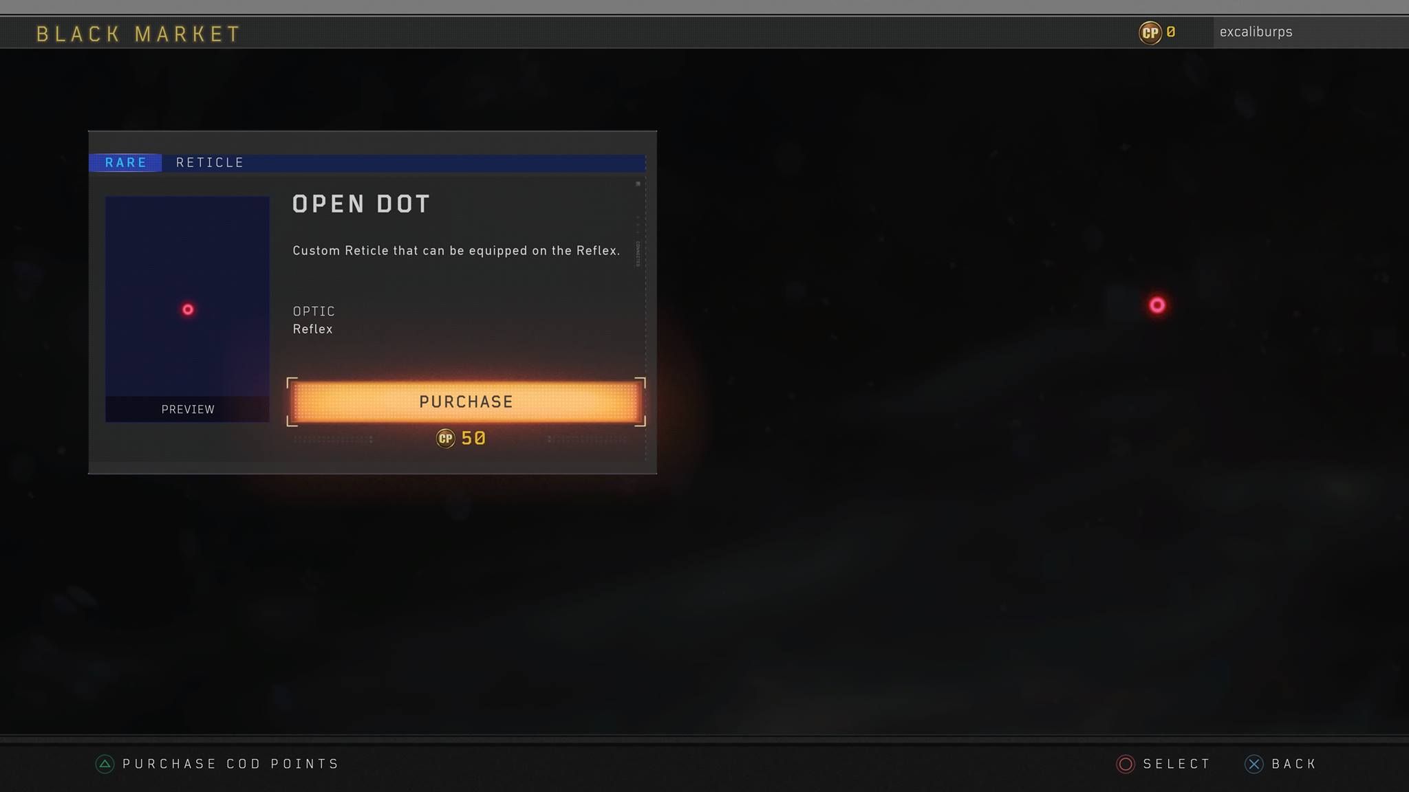 Call of Duty Black Ops 4 Dot Microtransaction