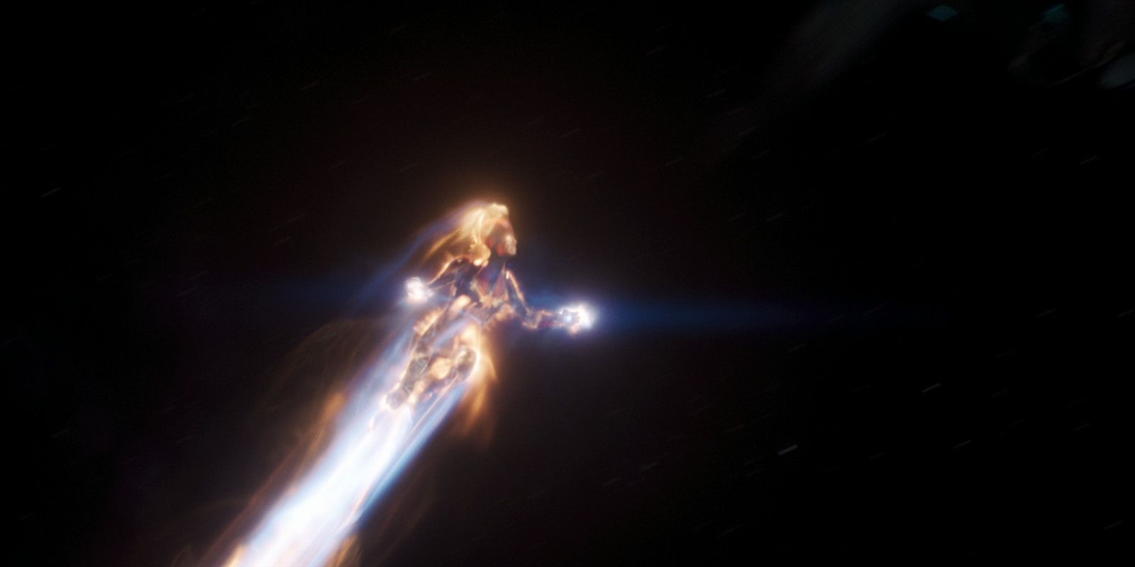 Captain Marvel Space Binary Flying