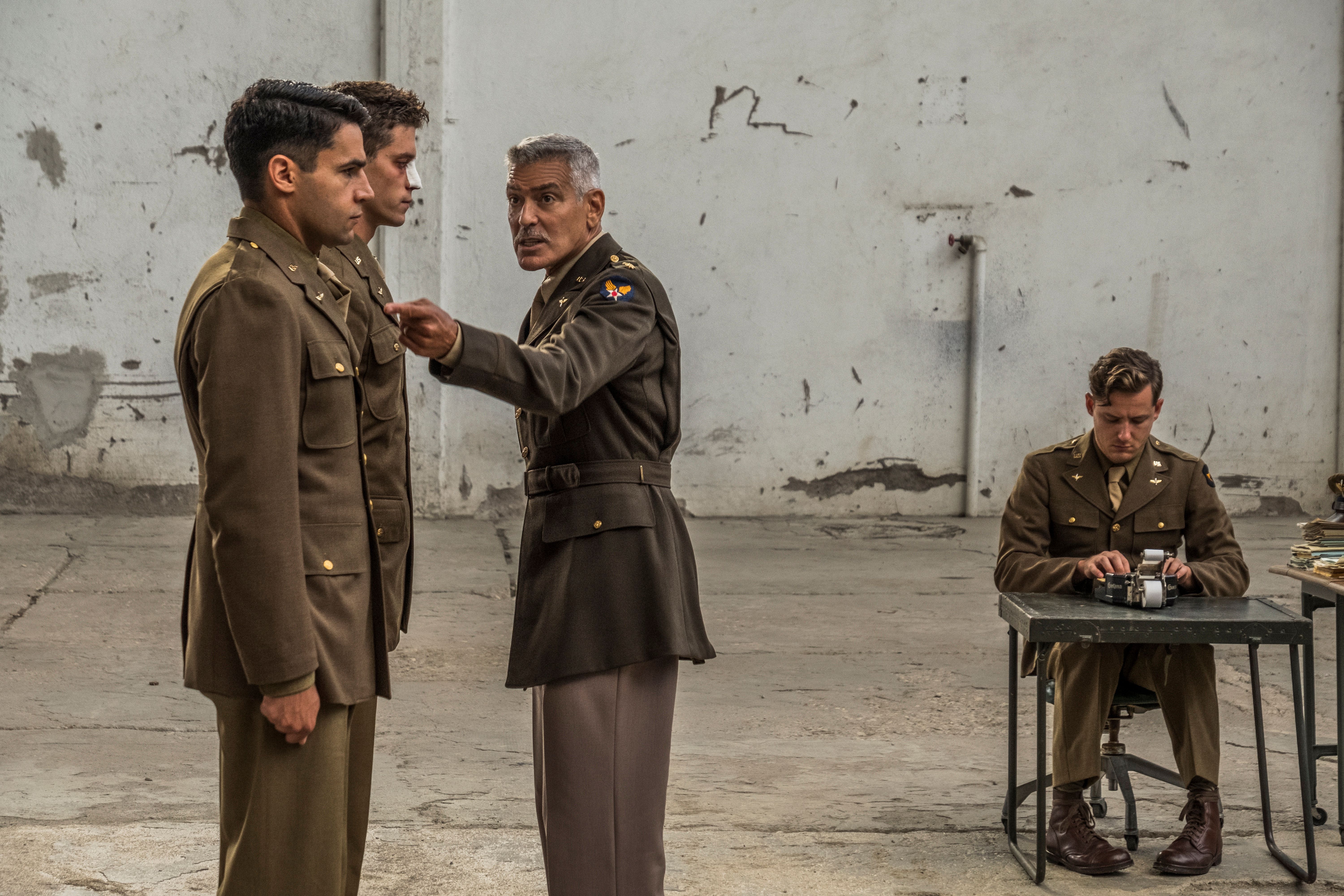 Christopher Abbott and George Clooney in Catch-22 Hulu