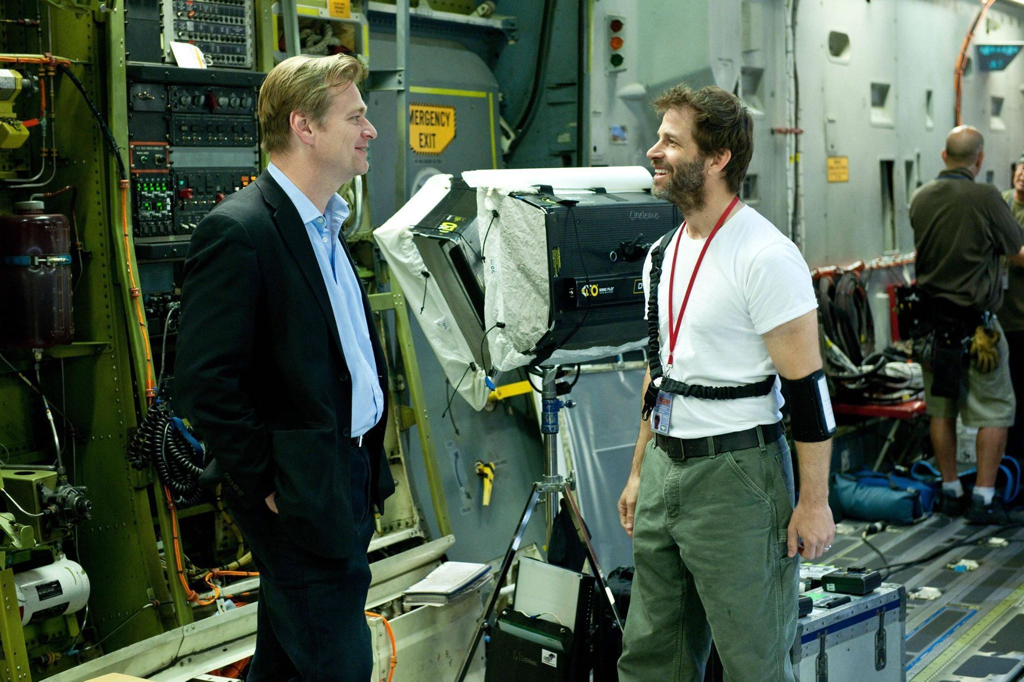 Christopher Nolan and Zack Snyder Behind the Scenes of Man of Steel