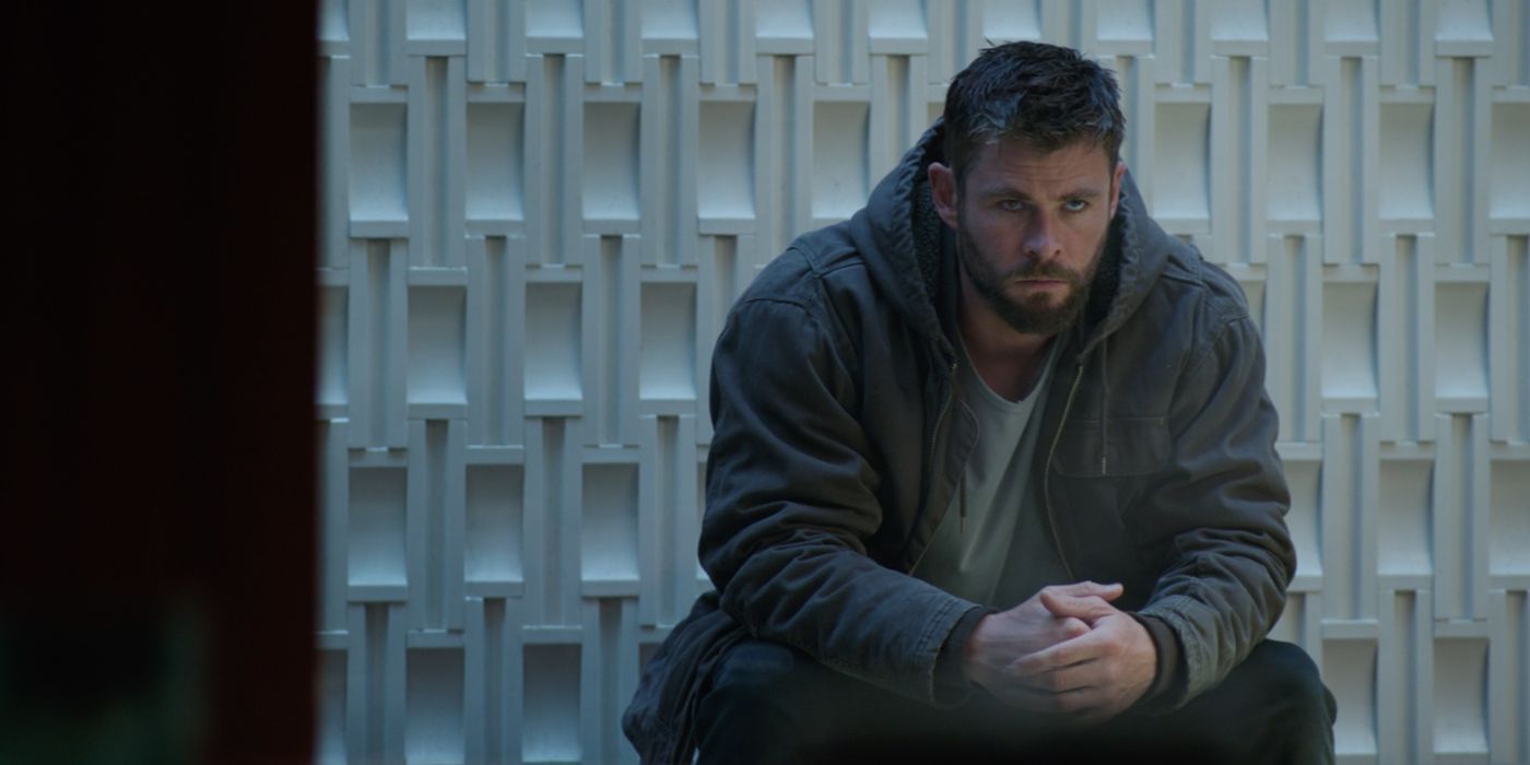 A stressed Thor in Avengers Endgame