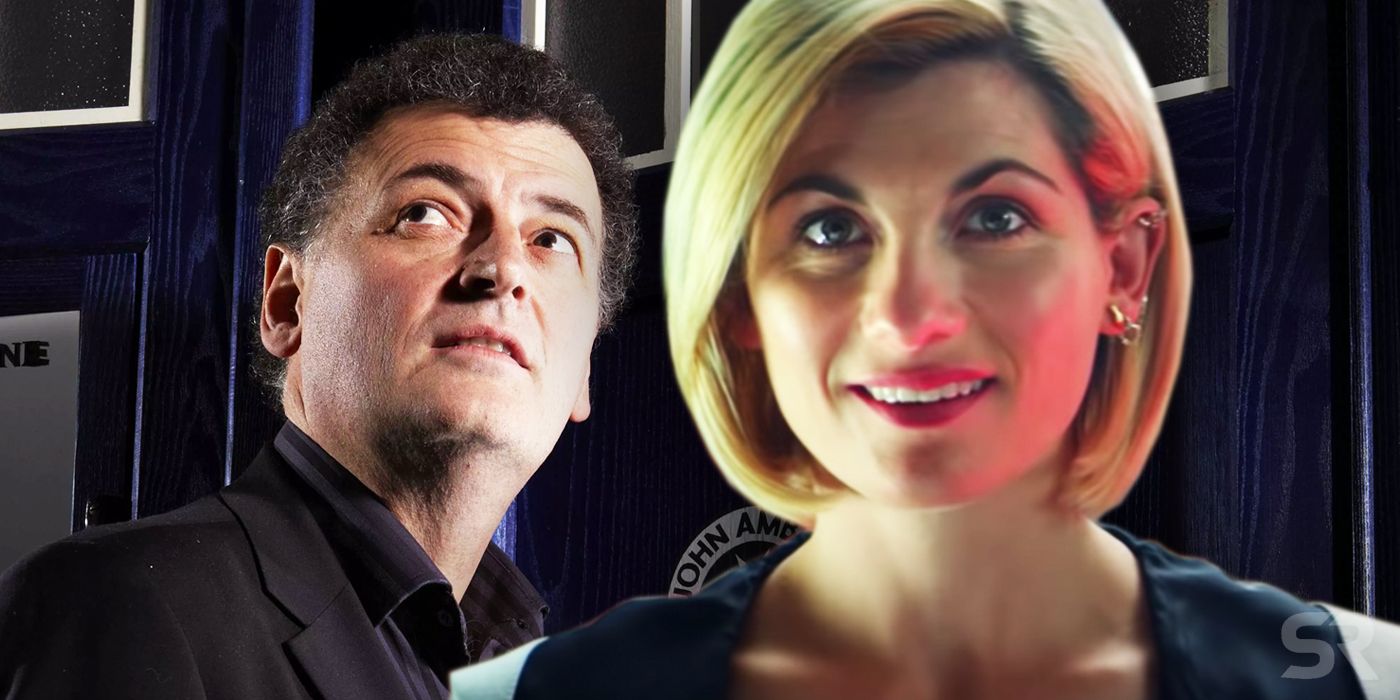 Doctor Who Steven Moffat and Jodie Whittaker