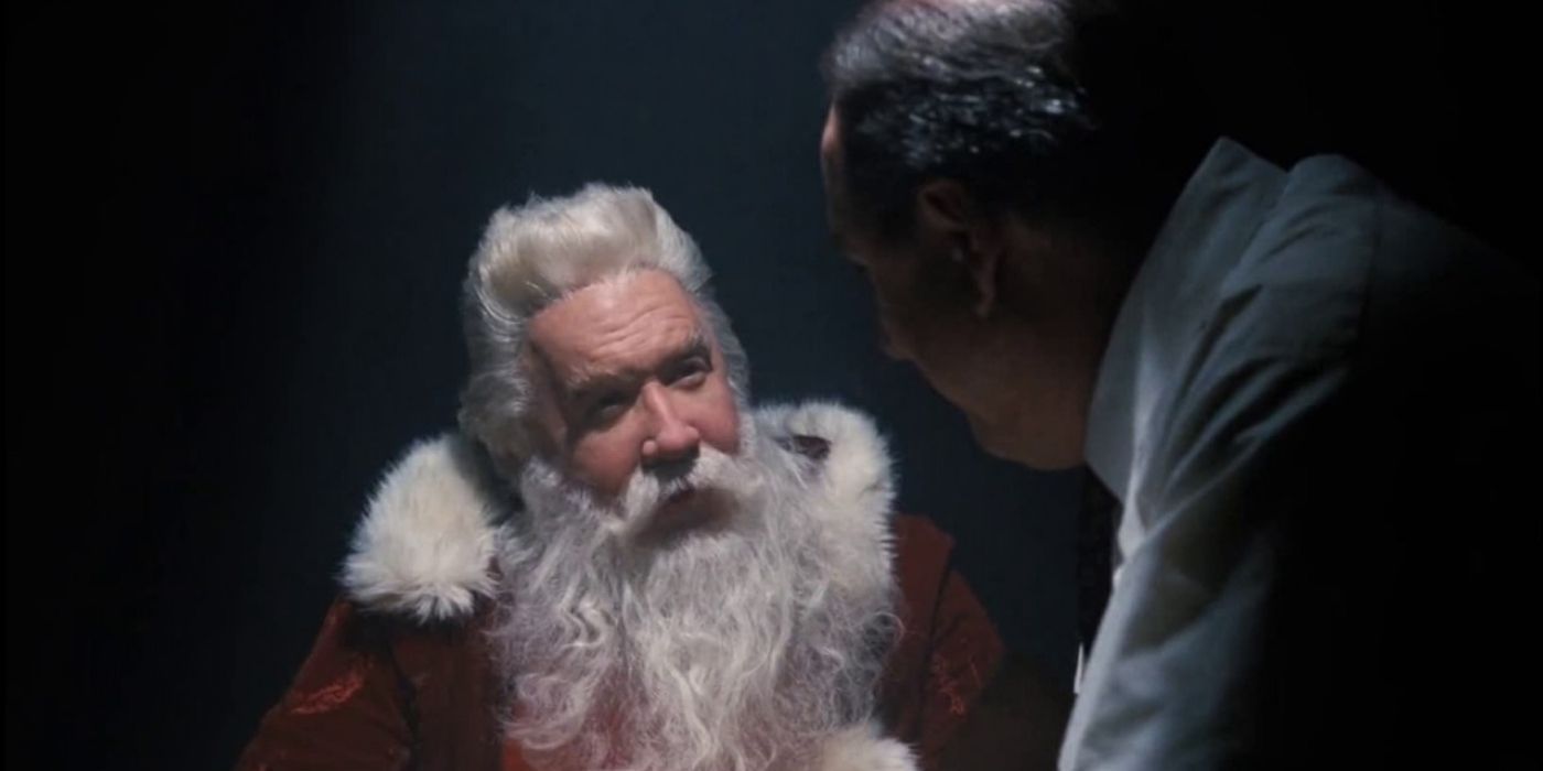 Ed Sullivan's character talking to Santa on The Santa Clause