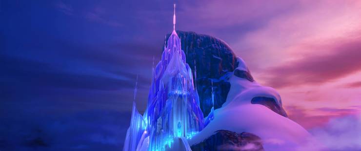 frozen north mountain ice castle