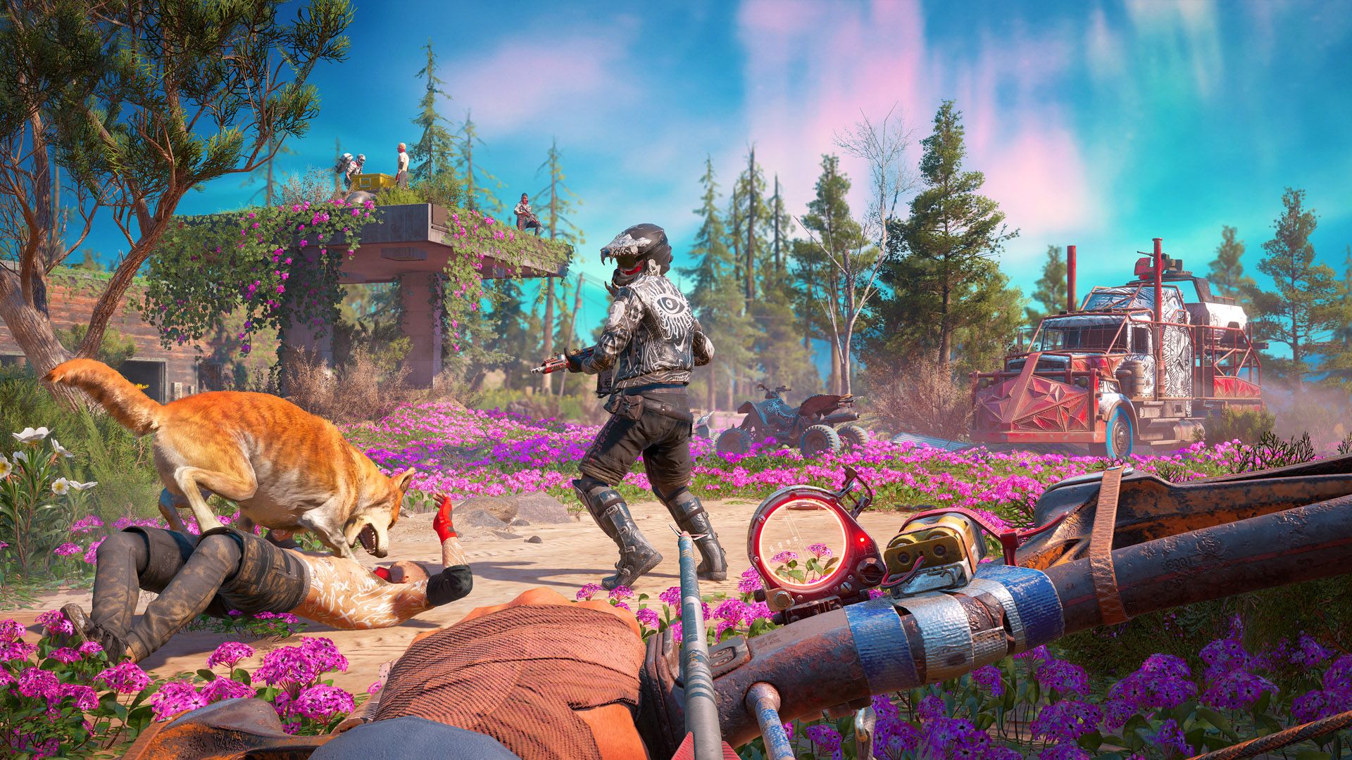 Far Cry New Dawn EXCLUSIVE Screenshot Dog Stealth