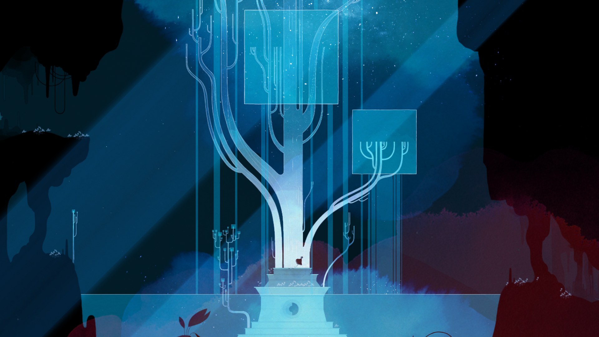 screenshot from GRIS video game