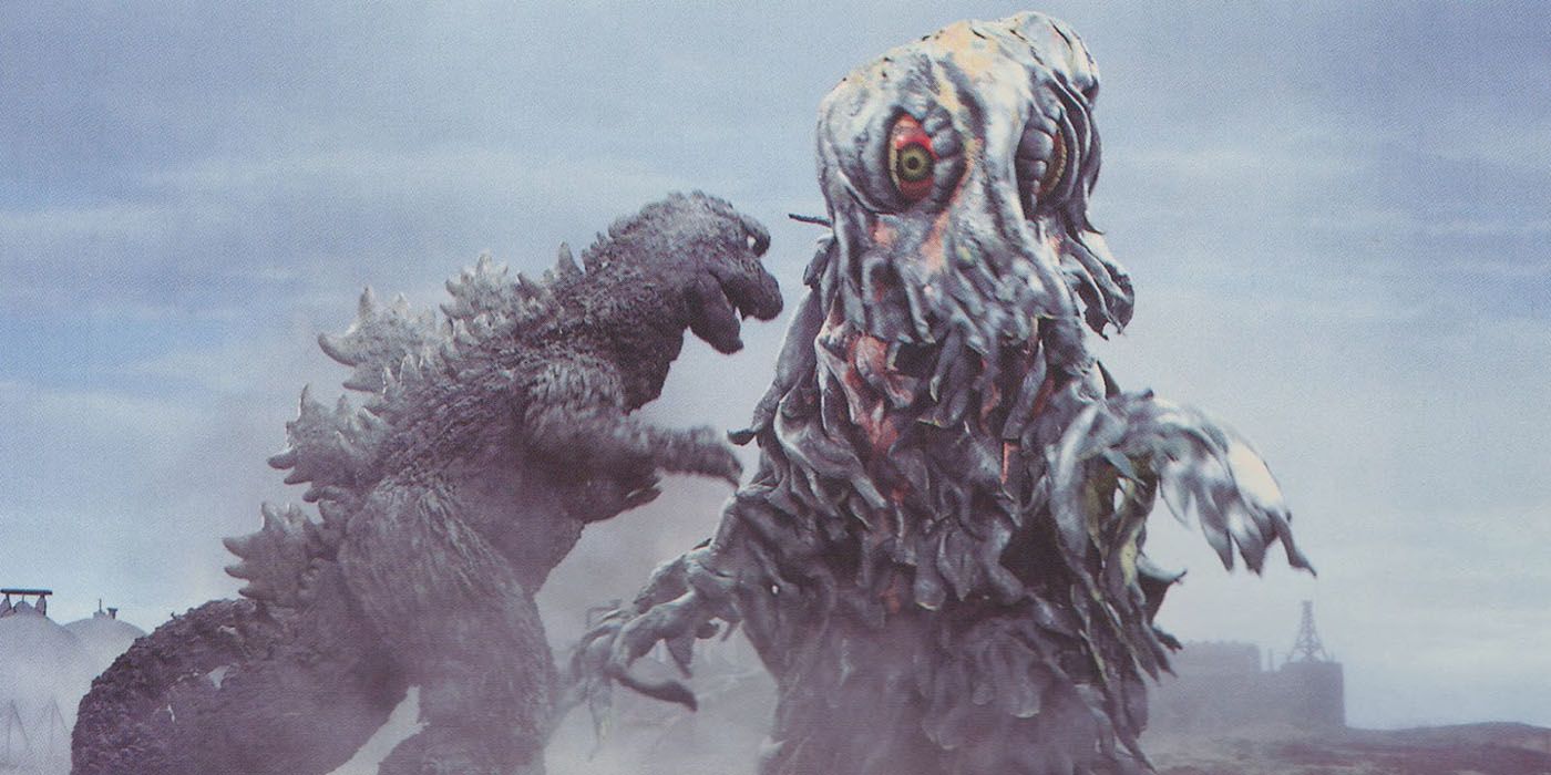 Godzilla fights Hedorah in Godzilla vs. Hedorah.