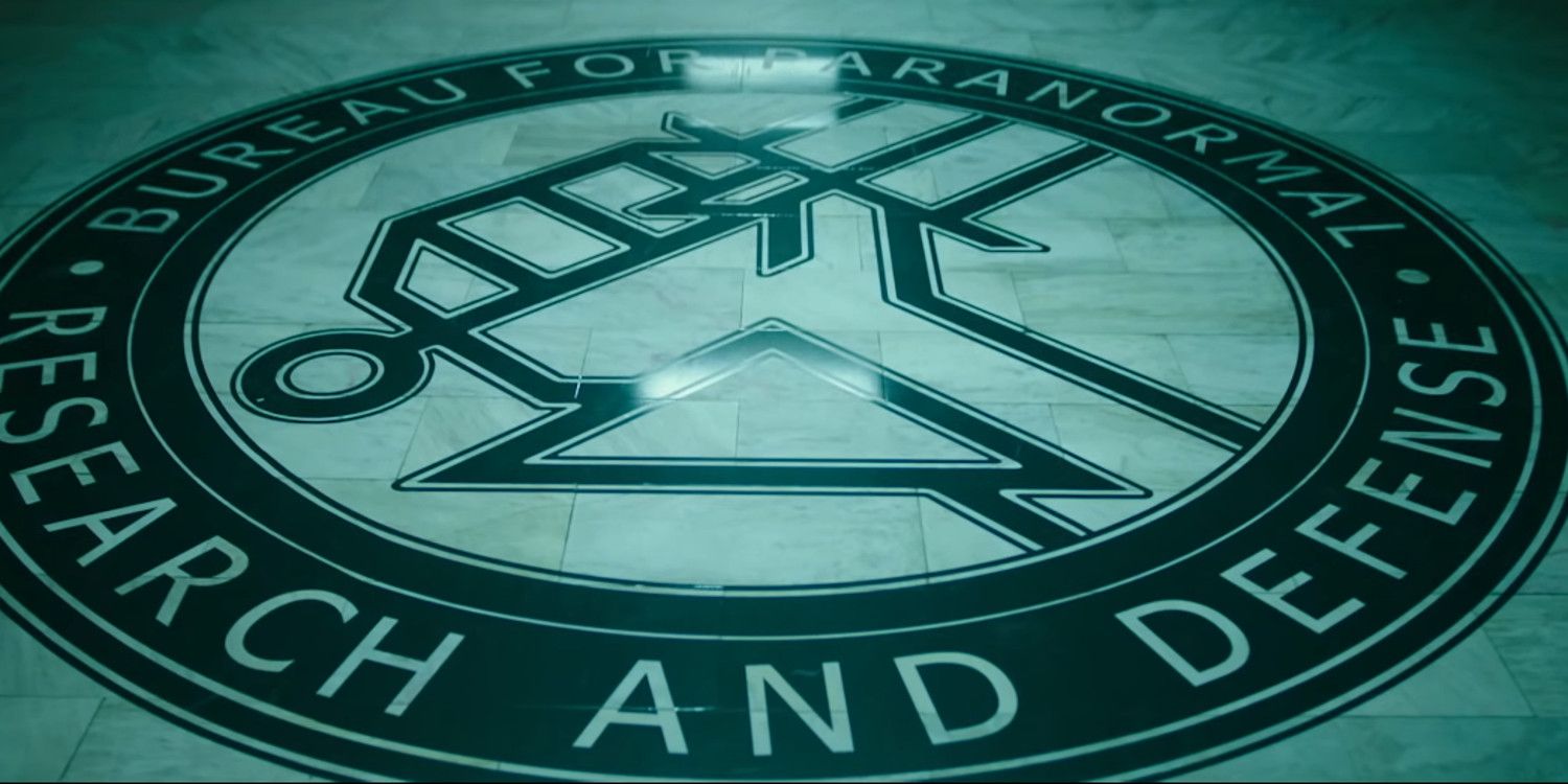 Hellboy BPRD Bureau of Paranormal Research and Defense Logo on HQ Floor