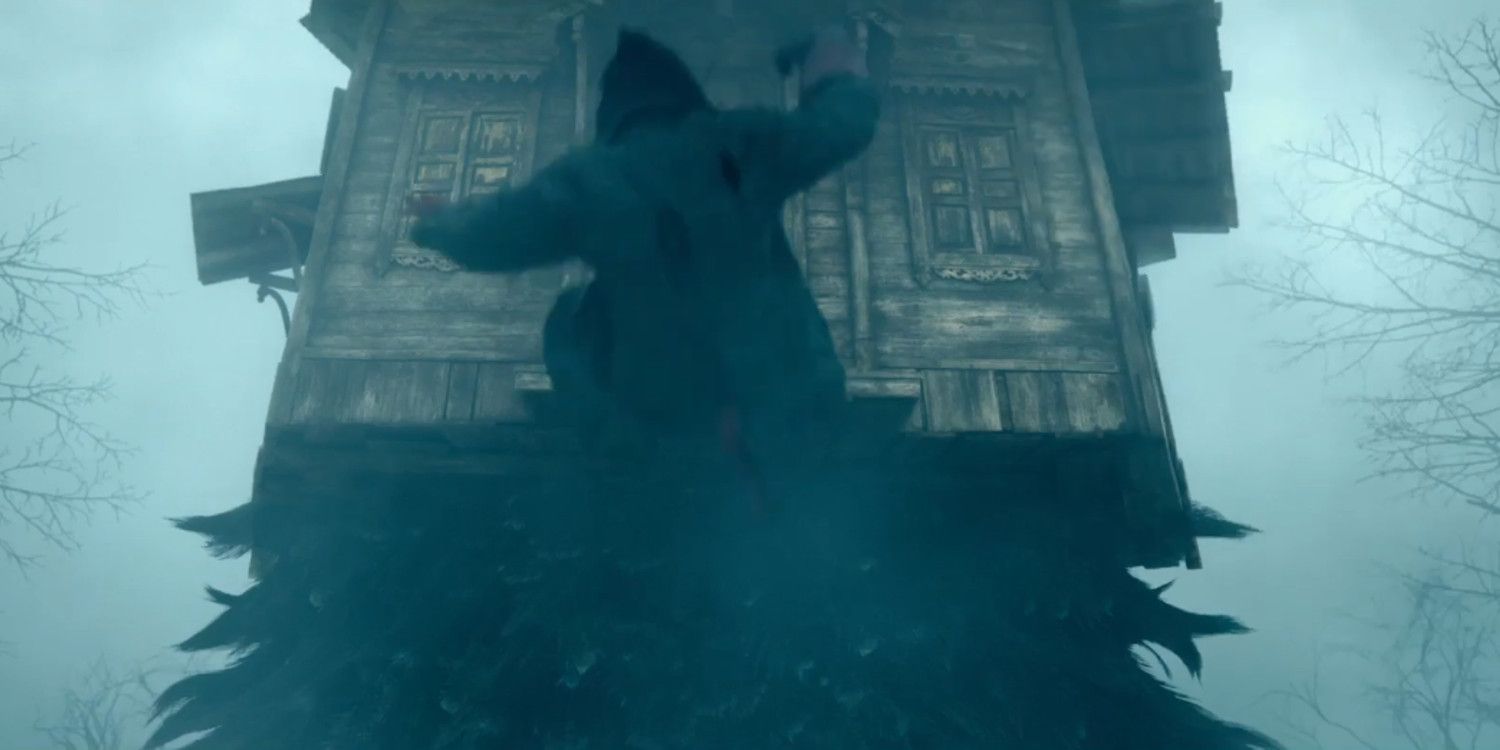 Hellboy Falls From Baba Yaga's House