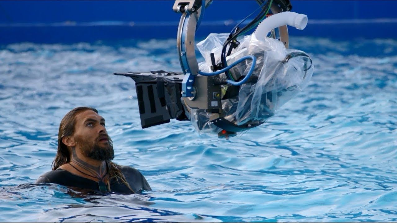 Jason Momoa in Aquaman Behind the Scenes