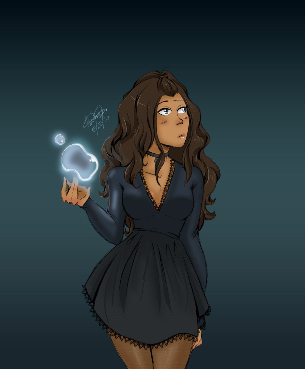 Katara the Last Water Witch by goldenstringoffate on tumblr