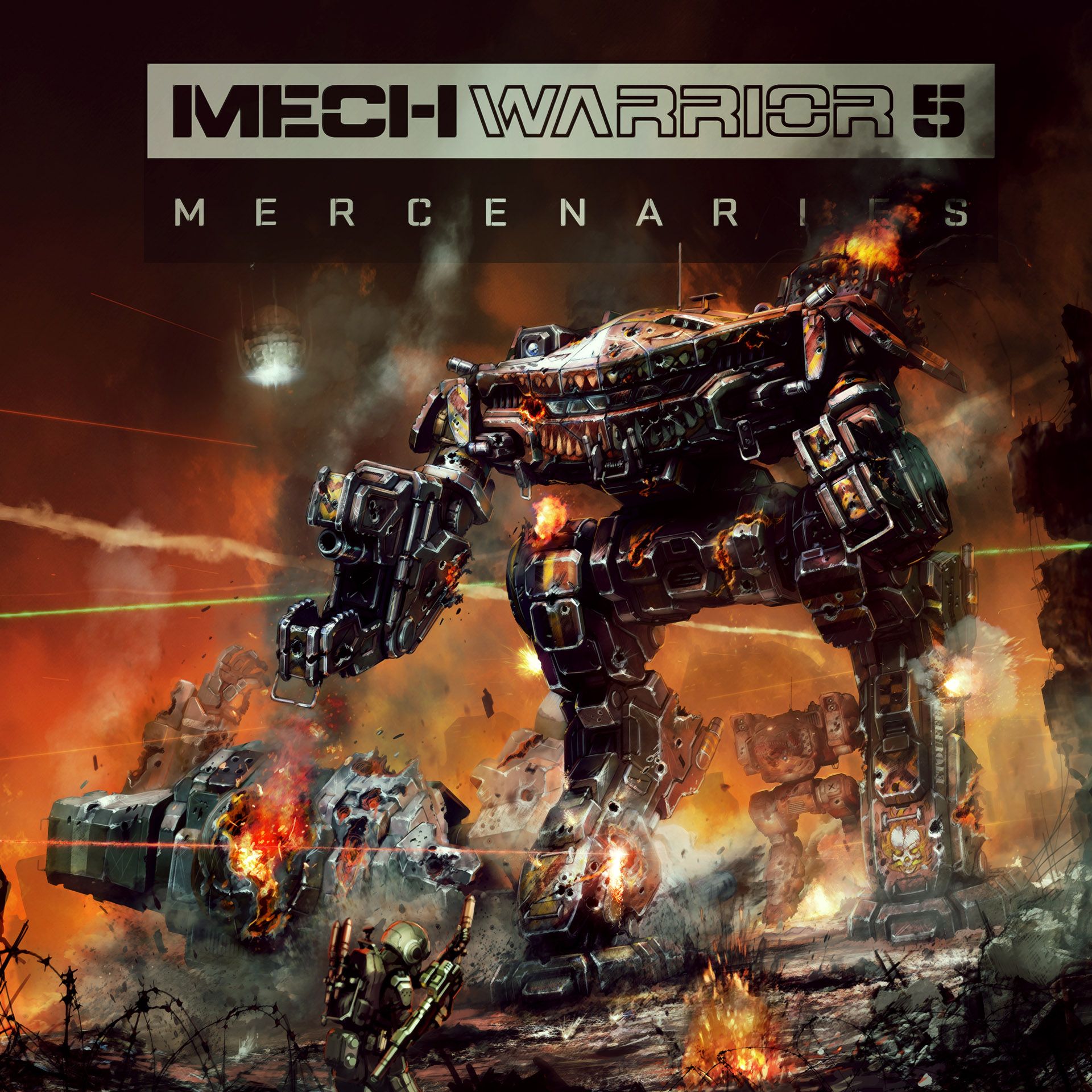 Official key art for MechWarrior 5: Mercenaries