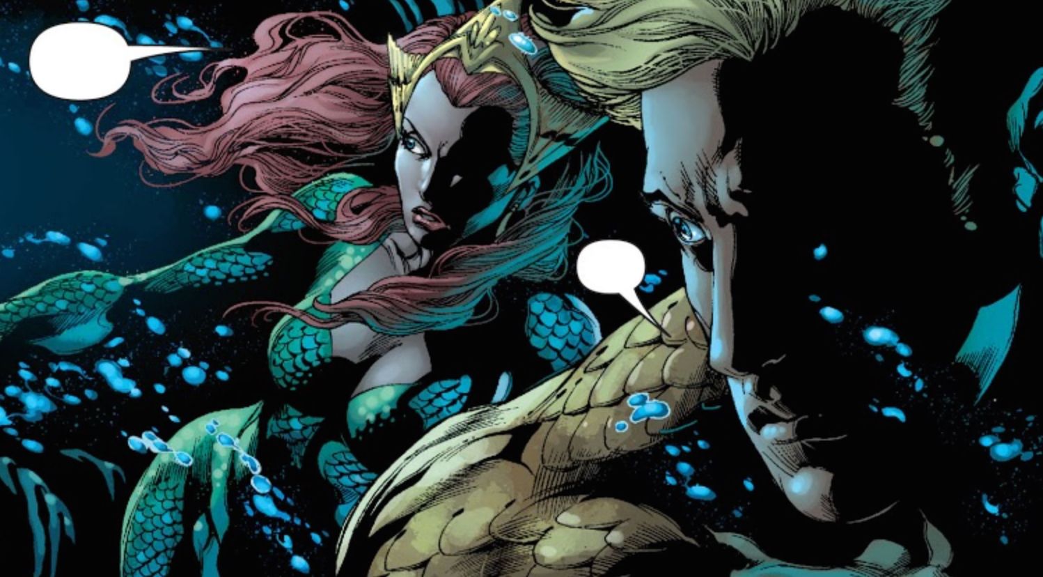 Mera And Aquaman investigate the Trench in Aquaman Volume 7 Issue 4