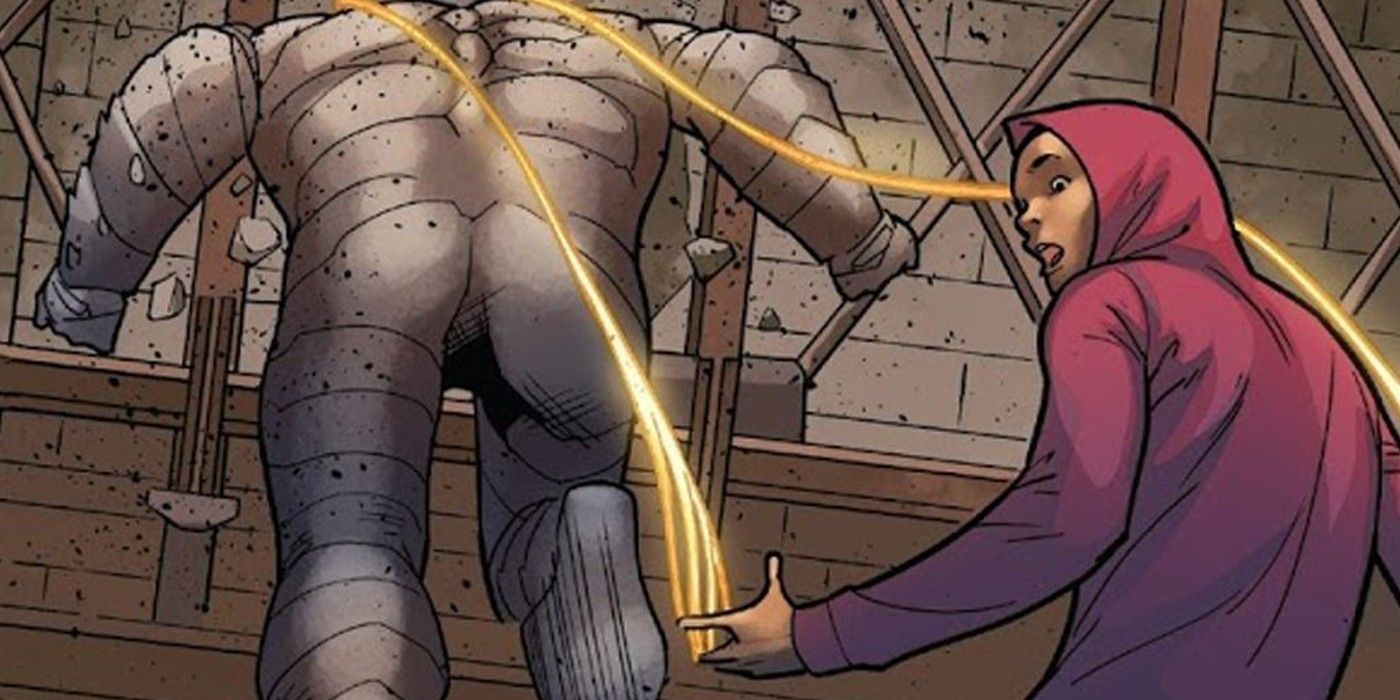 Miles uses his powers on Rhino in the comics