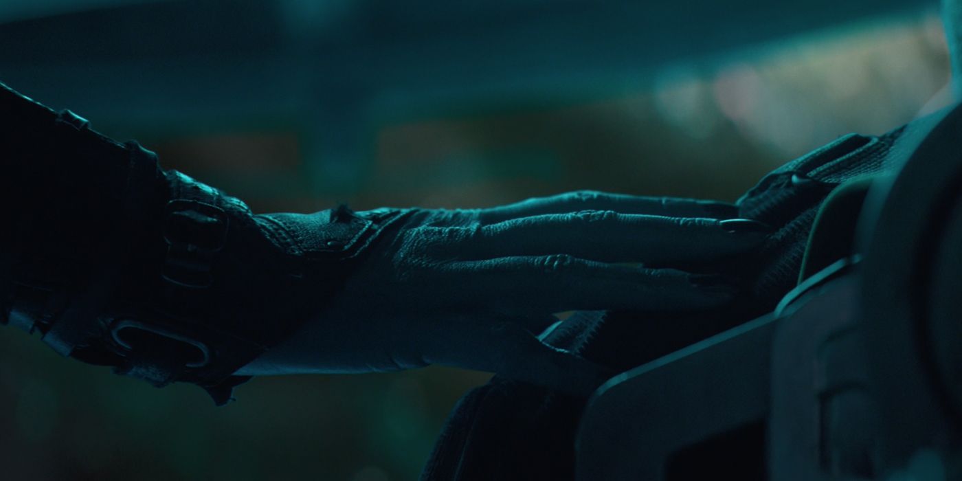 Nebula hand closeup in Avengers Endgame
