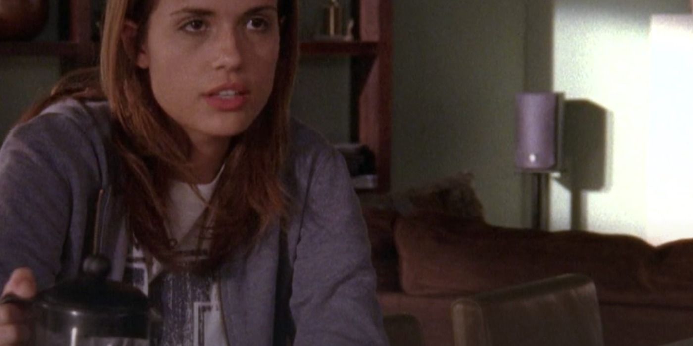 Nanny Carry holds a coffee pot in the Scott apartment in One Tree Hill