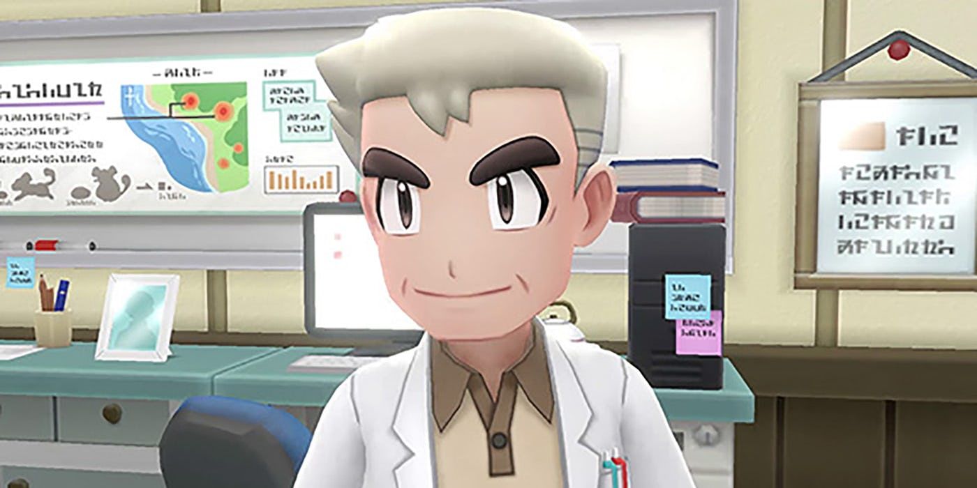 Professor Oak in Lets Go Pikachu