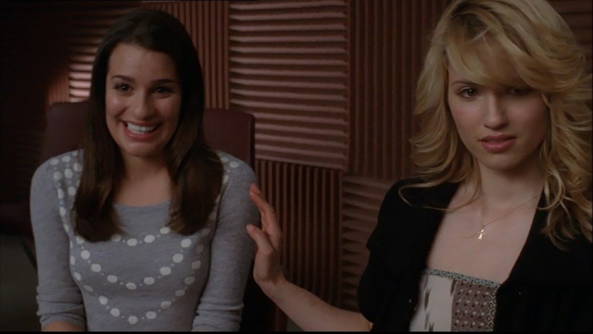 Quinn and Rachel Glee
