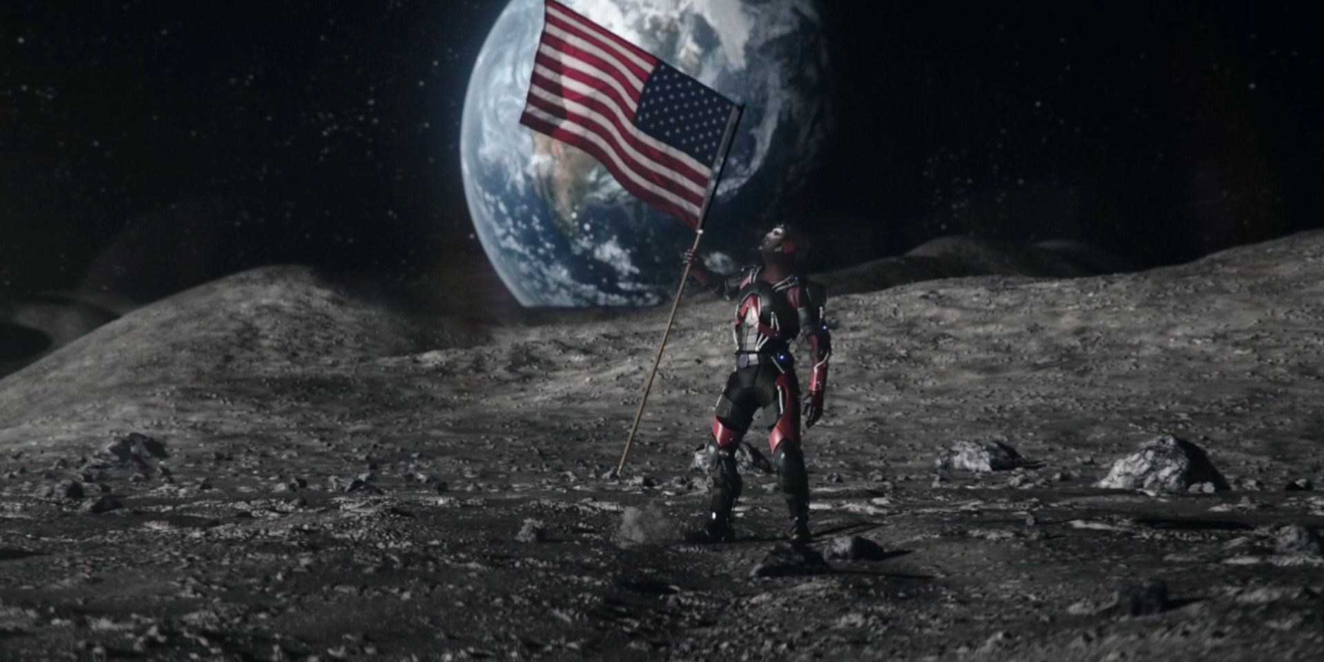 Ray Palmer on the Moon in Legends of Tomorrow