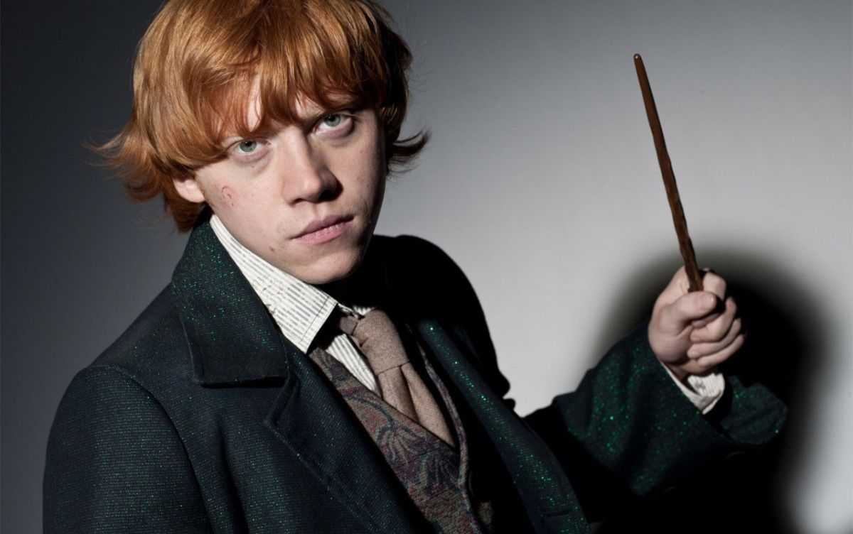 Ron Weasley with Wand