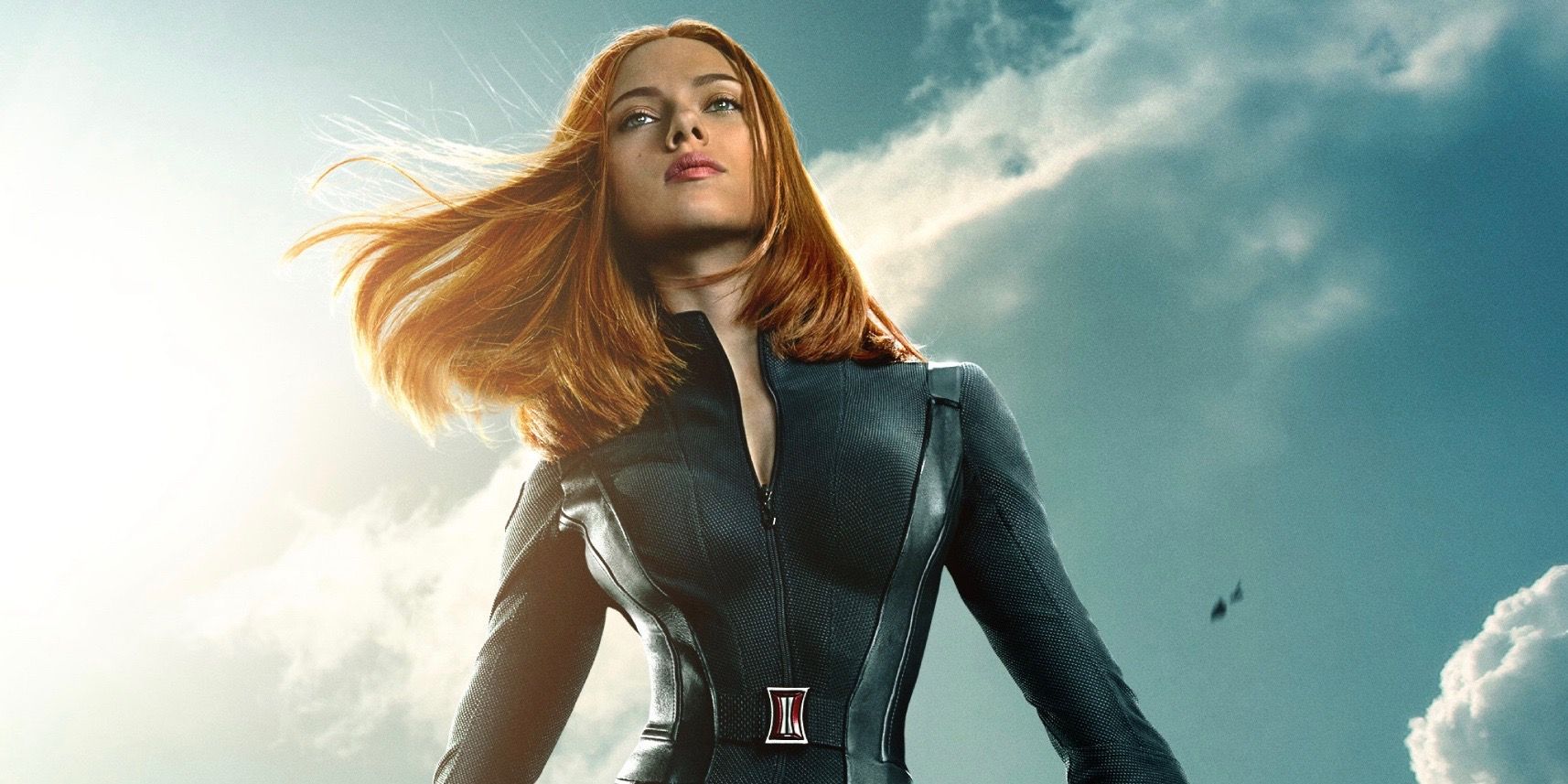 Scarlett Johansson as Black Widow in Captain America The Winter Soldier Cropped Poster
