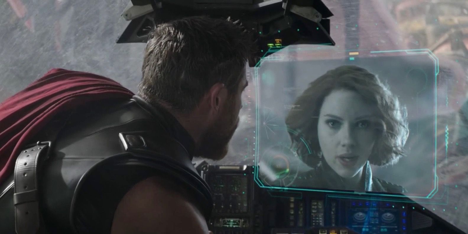 Scarlett Johansson as Black Widow in Thor Ragnarok