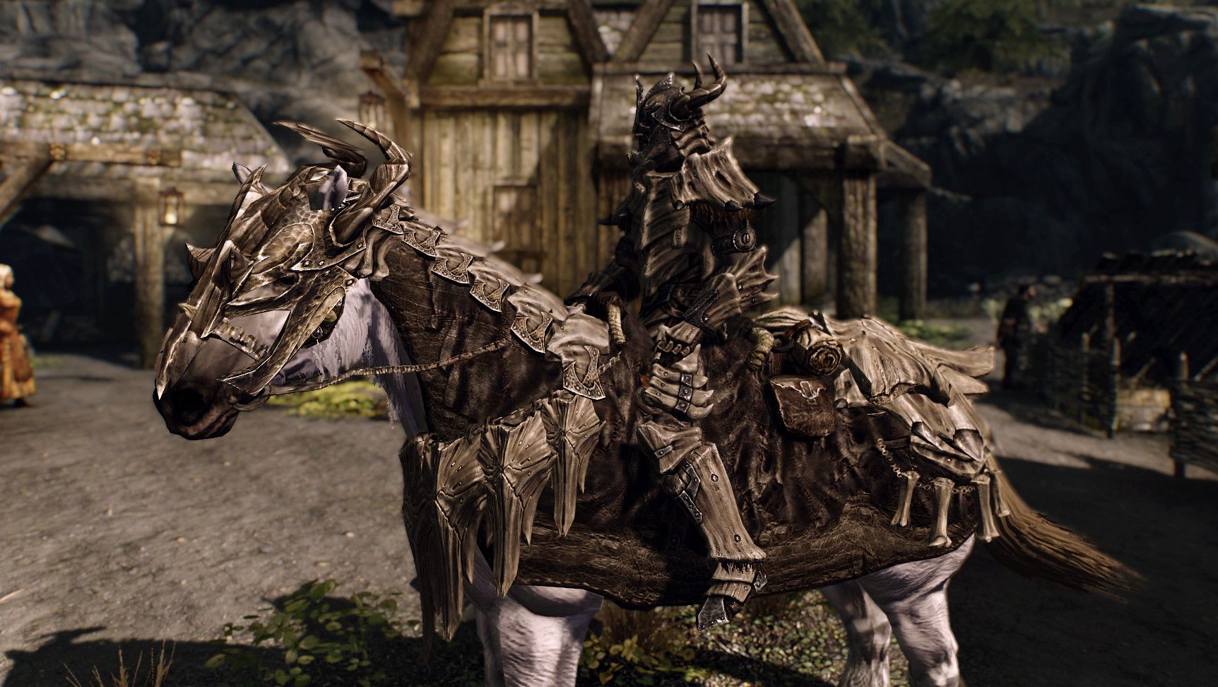 Skyrim Dragon Armor Horse Steed