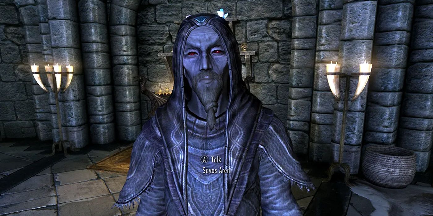 A College of Winterhold mage in Skyrim