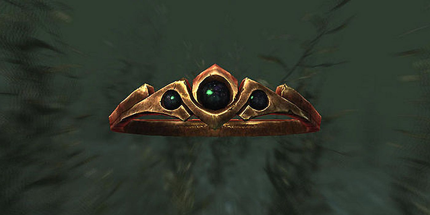 A close up of the Circlet of Waterbreathing in Skyrim
