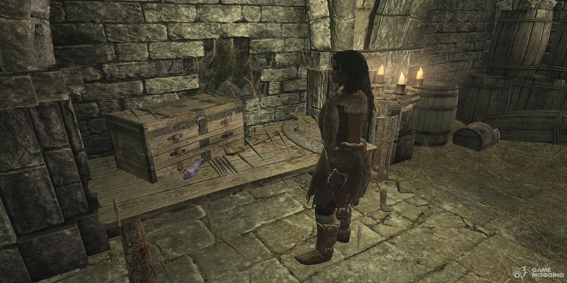 A player finding the Shiv in The Elder Scrolls V: Skyrim.