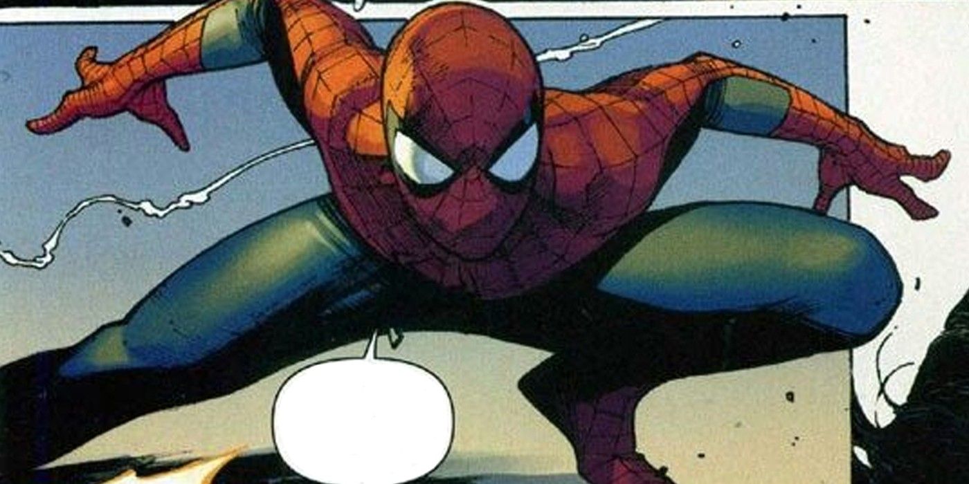 Spider Moon Man crouches in the comics