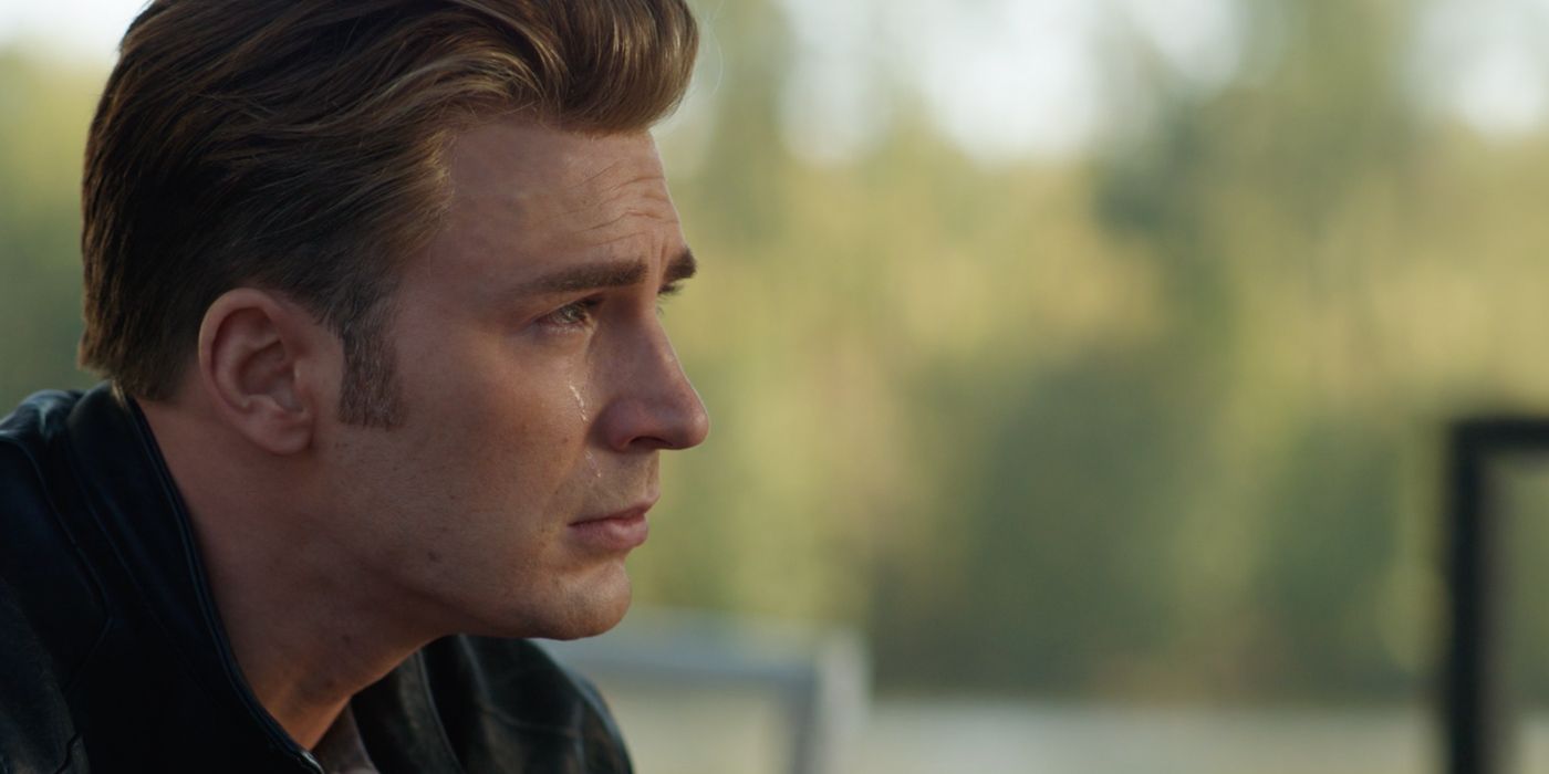 Steve Rogers crying in Avengers Endgame
