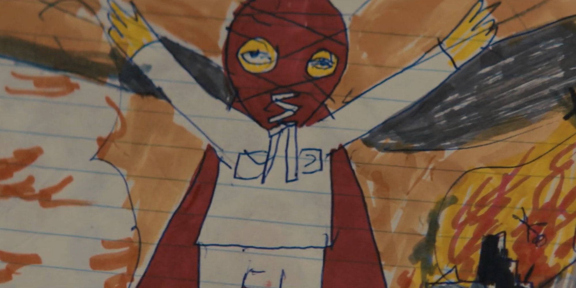 Desenho de super-herói do BrightBurn
