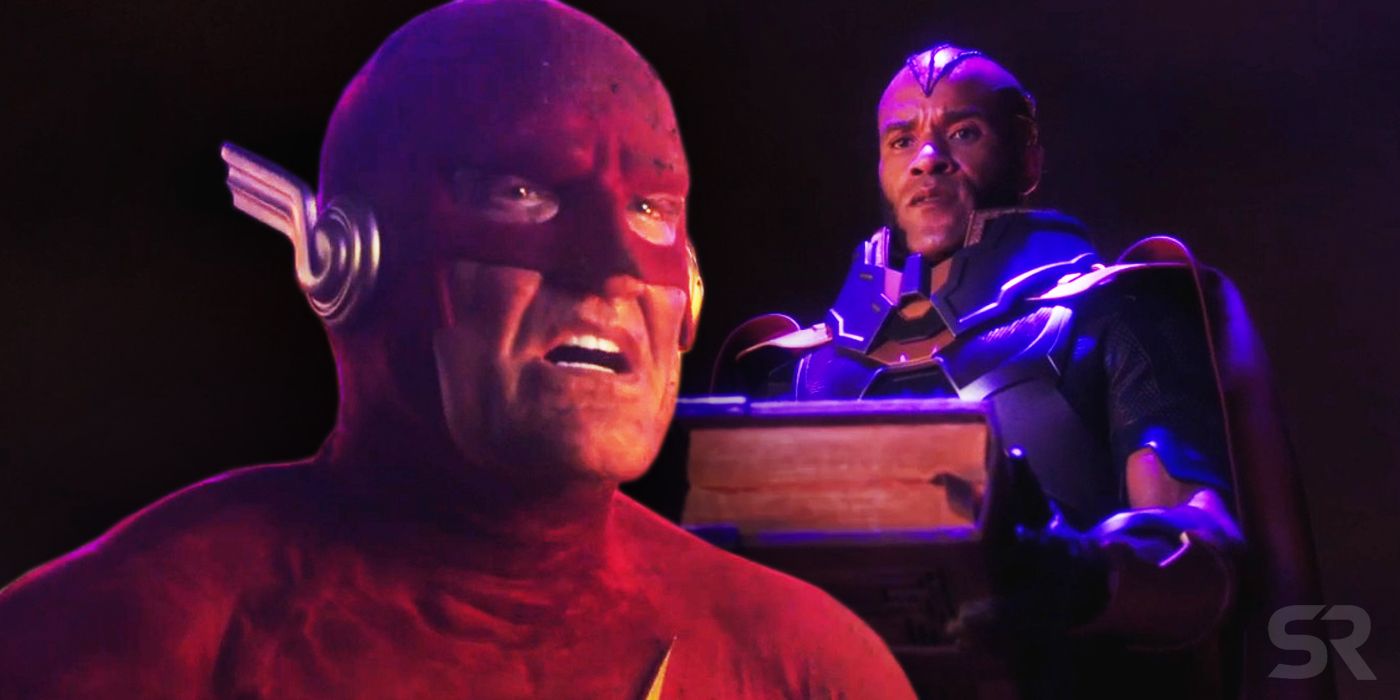 The Flash and Monitor in Supergirl and Elseworlds