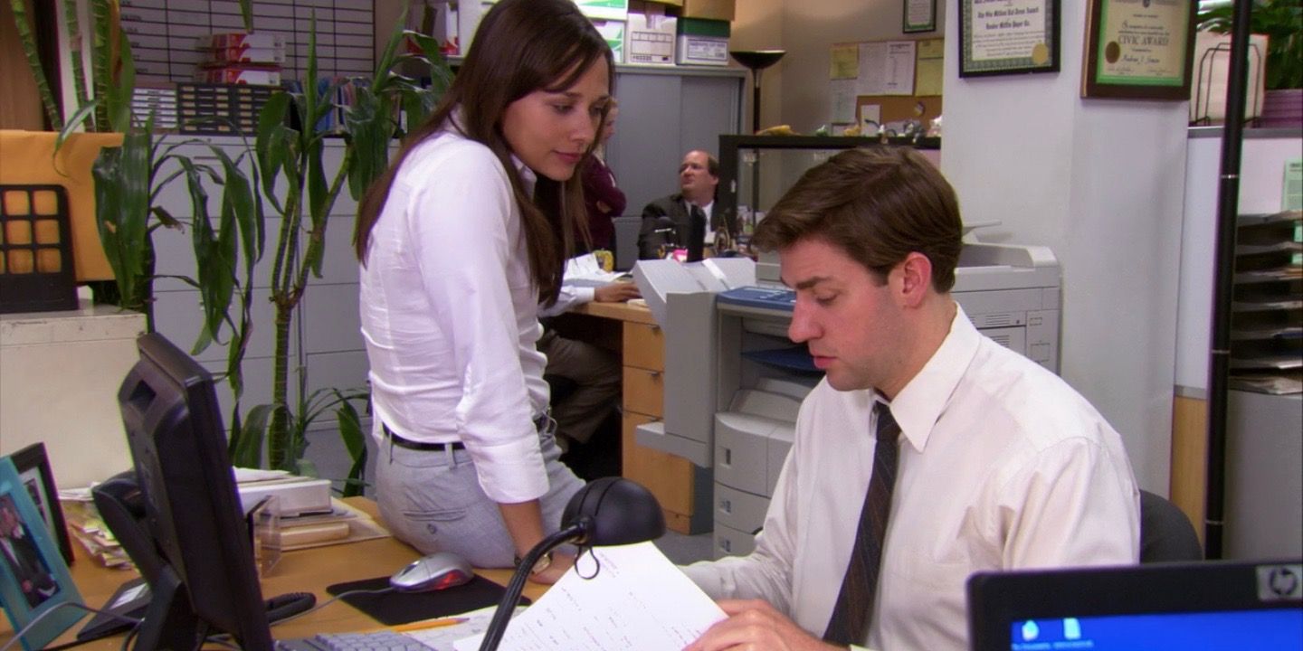 Karen and Jim in The Office