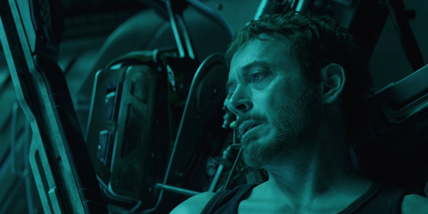 Tony Stark in ship closeup in Avengers Endgame