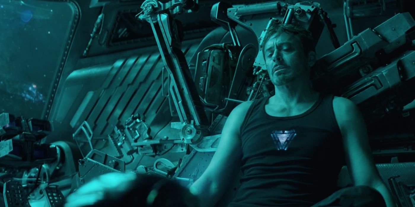 Tony Stark in ship in Avengers Endgame