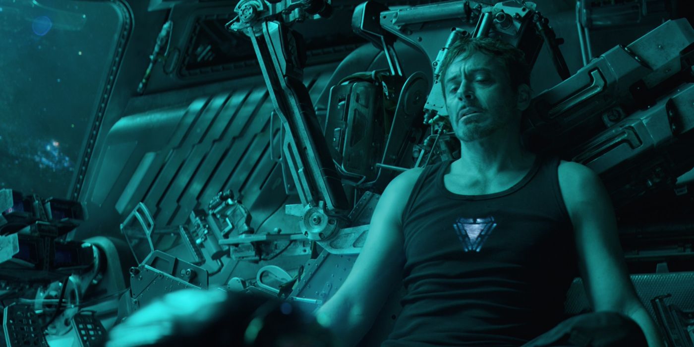 Tony Stark on ship alone in Avengers Endgame
