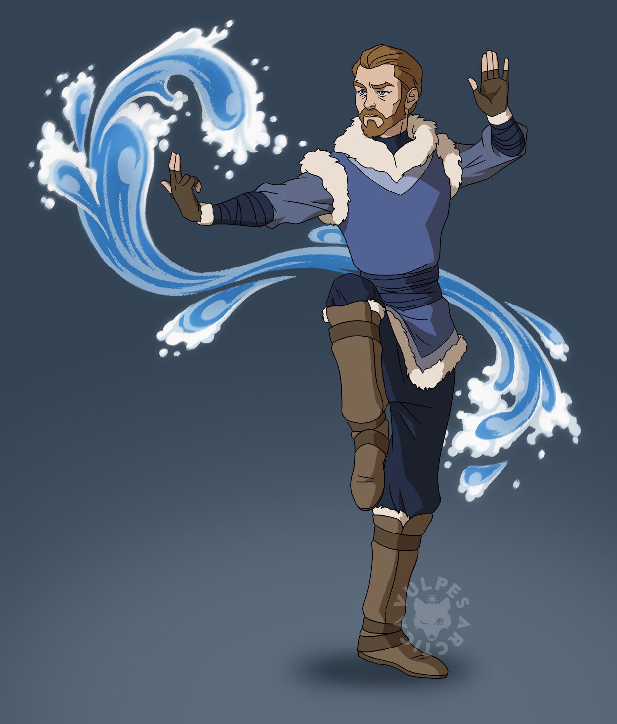 Waterbender Obi-Wan by Tumblr Artist vulpesarctica