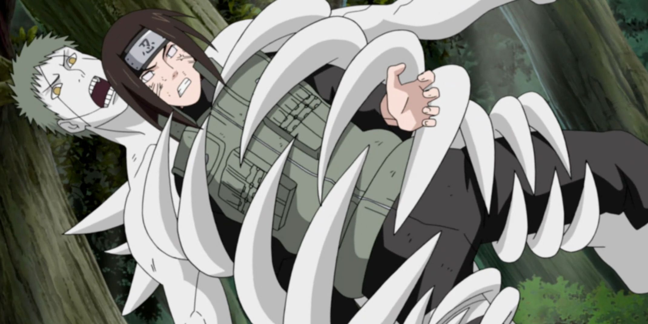 White Zetsu uses the flytrap assault against Neji in Naruto Shippuden