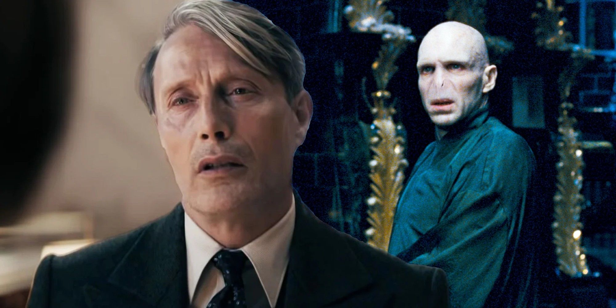 Who is mor powerful voldemort of Grindelwald