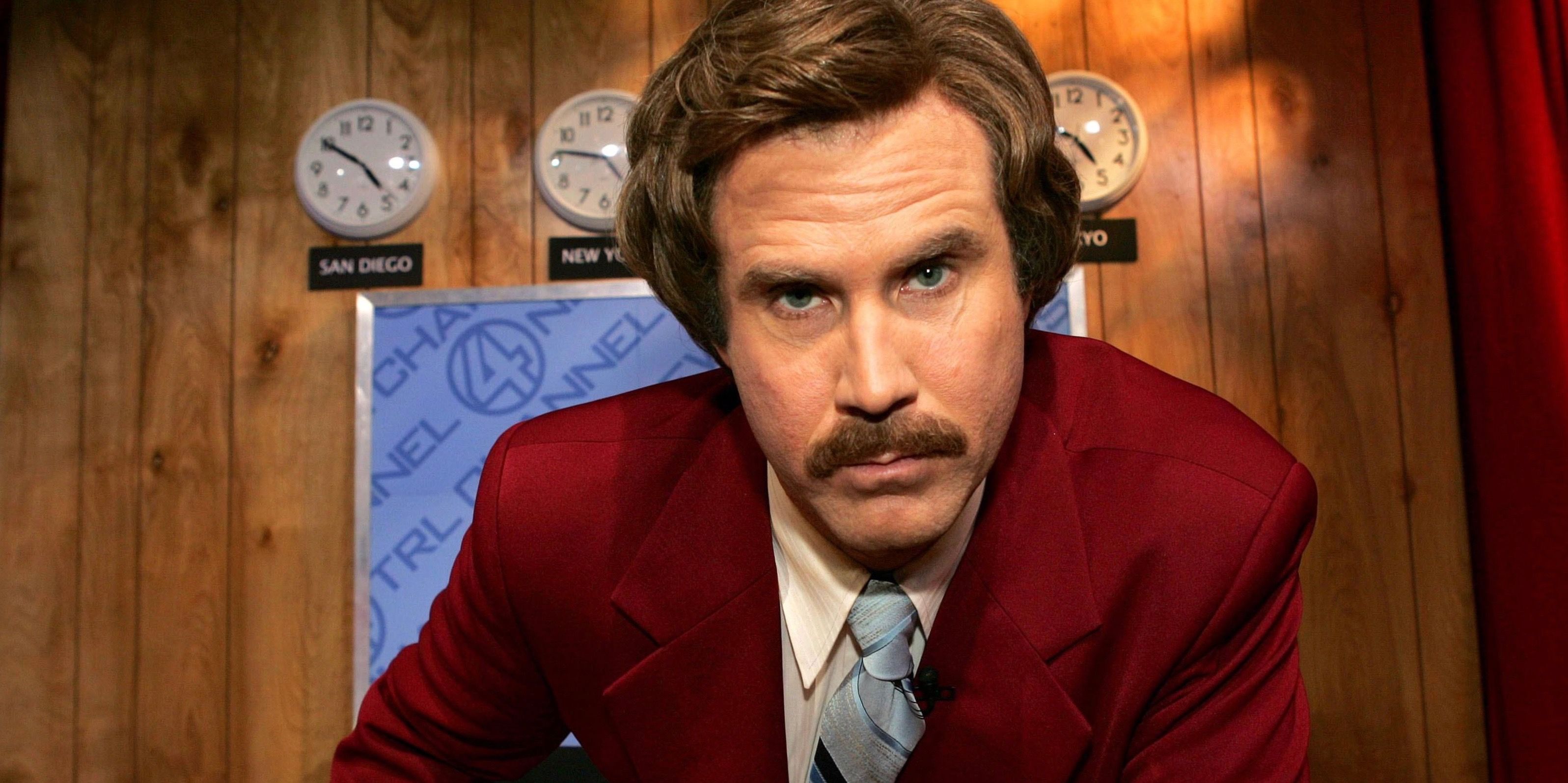 Will Ferrell as Ron Burgundy in Anchorman 2 The Legend Continues