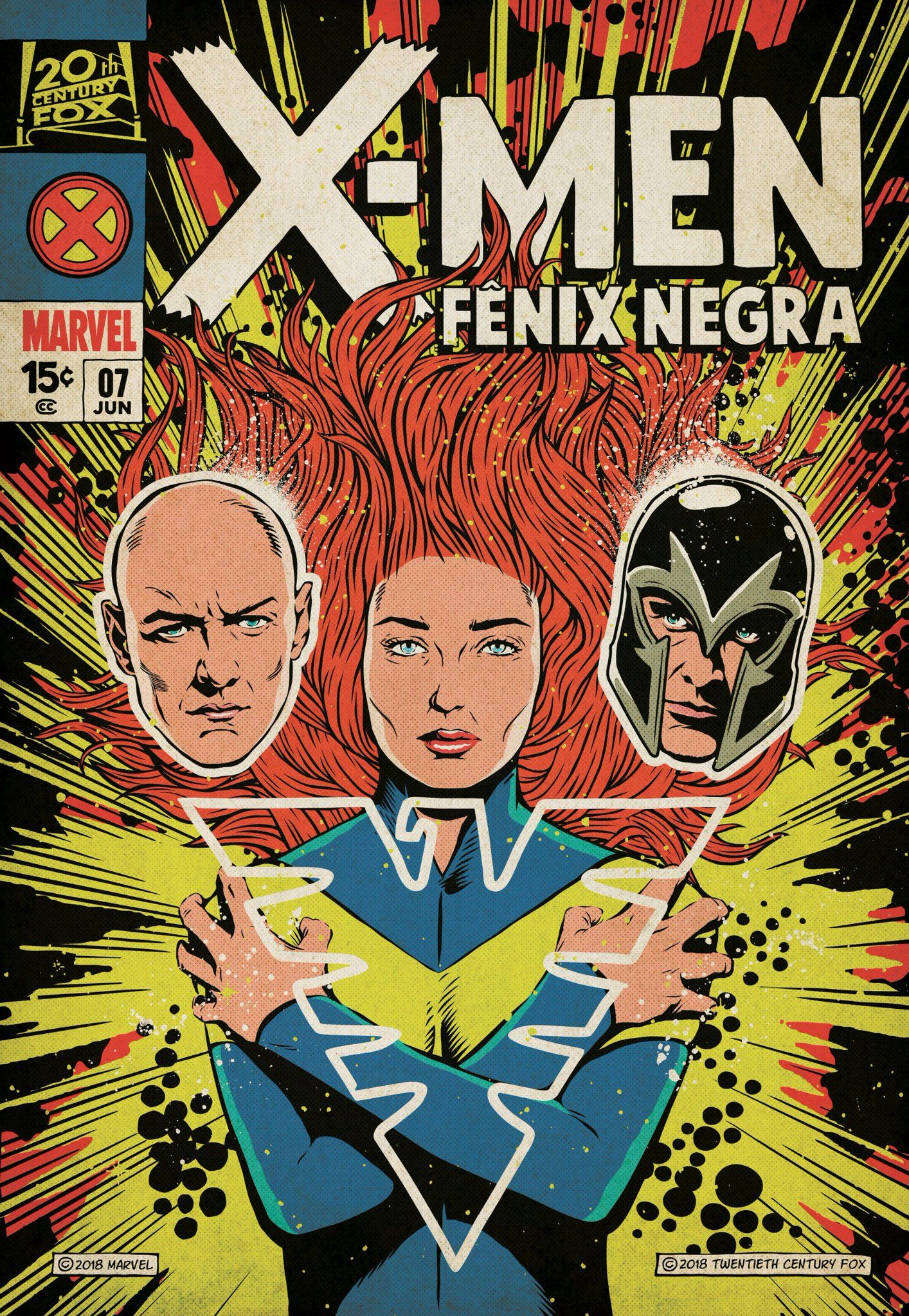 X-Men Dark Phoenix comic poster