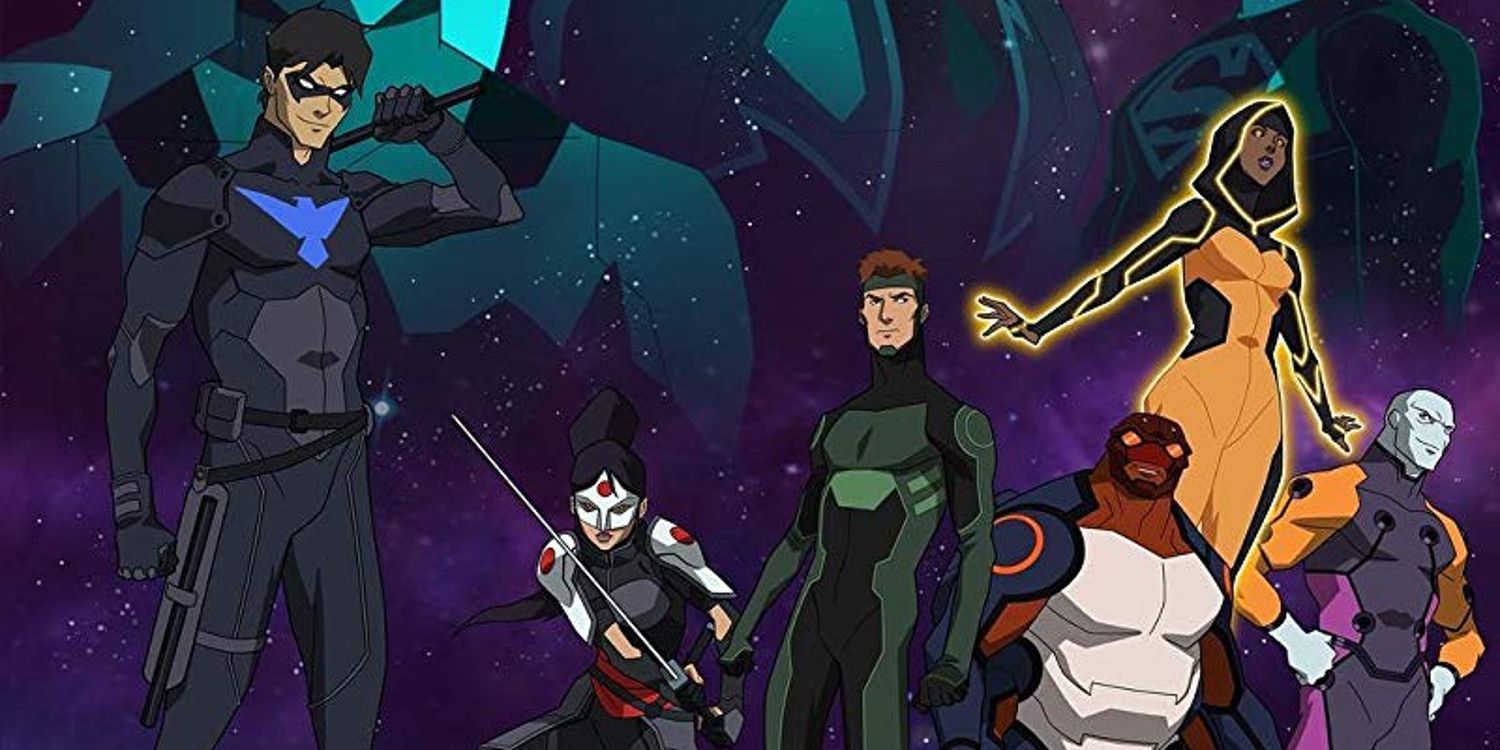 Young Justice Outsiders Cropped Cast Poster
