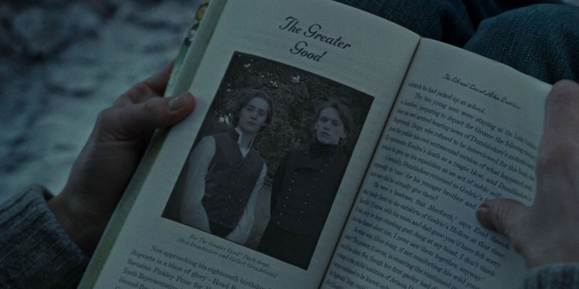 Dumbledore and Grindelwald in Rita Skeeter's Book