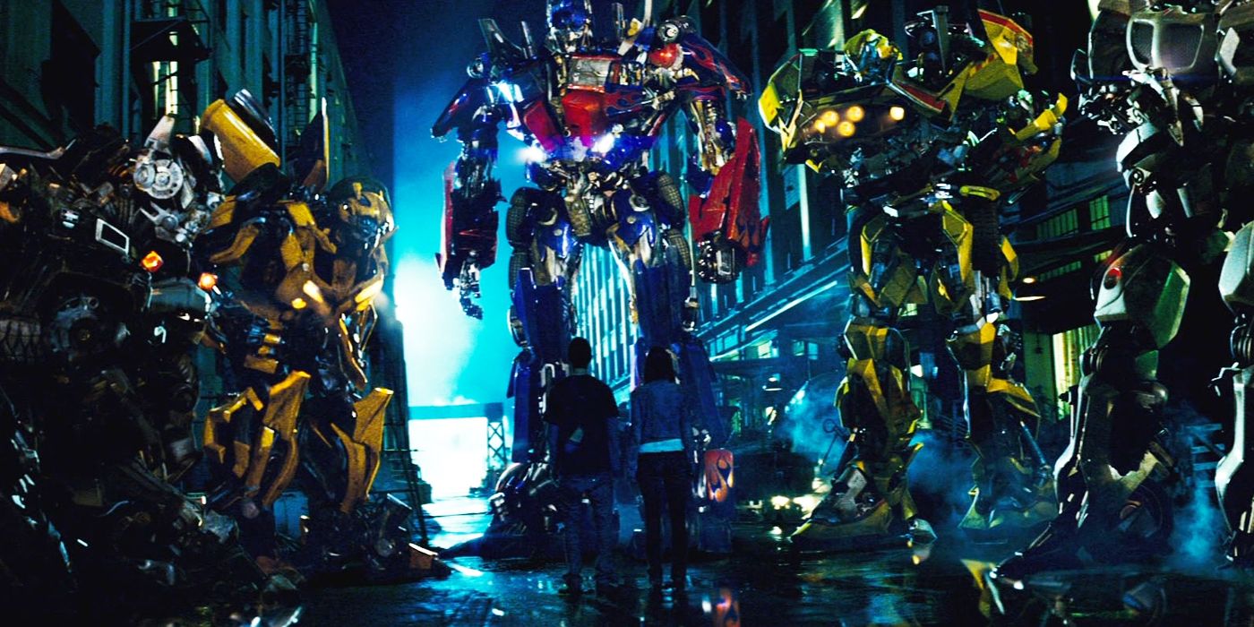 The Autobots assemble on Earth in Transformers