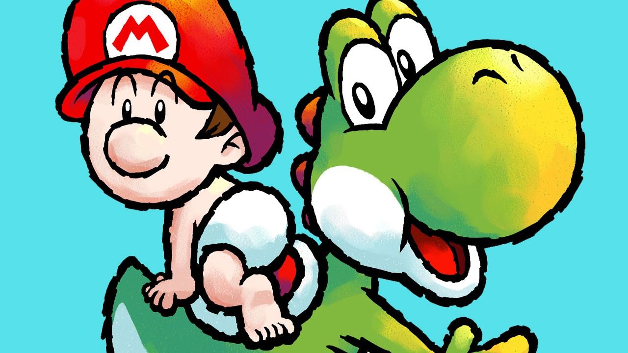 Baby Mario on Yoshi From Yoshi's Island DS