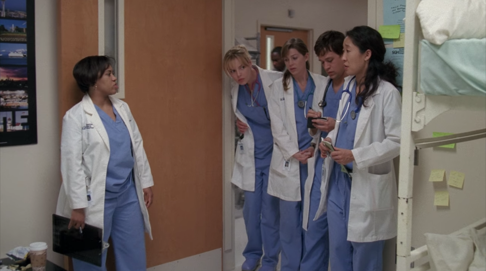 Bailey gives the interns a dressing down at Seattle Grace Hospital in Grey's Anatomy