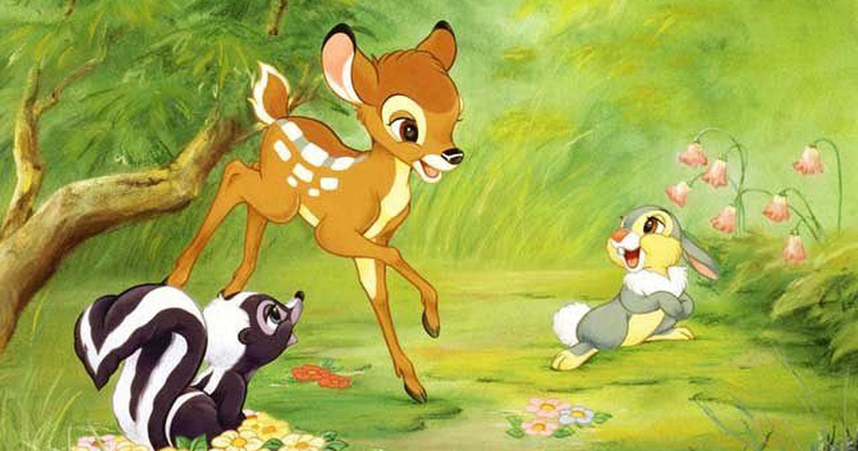Bambi and friends in Disney's Bambi