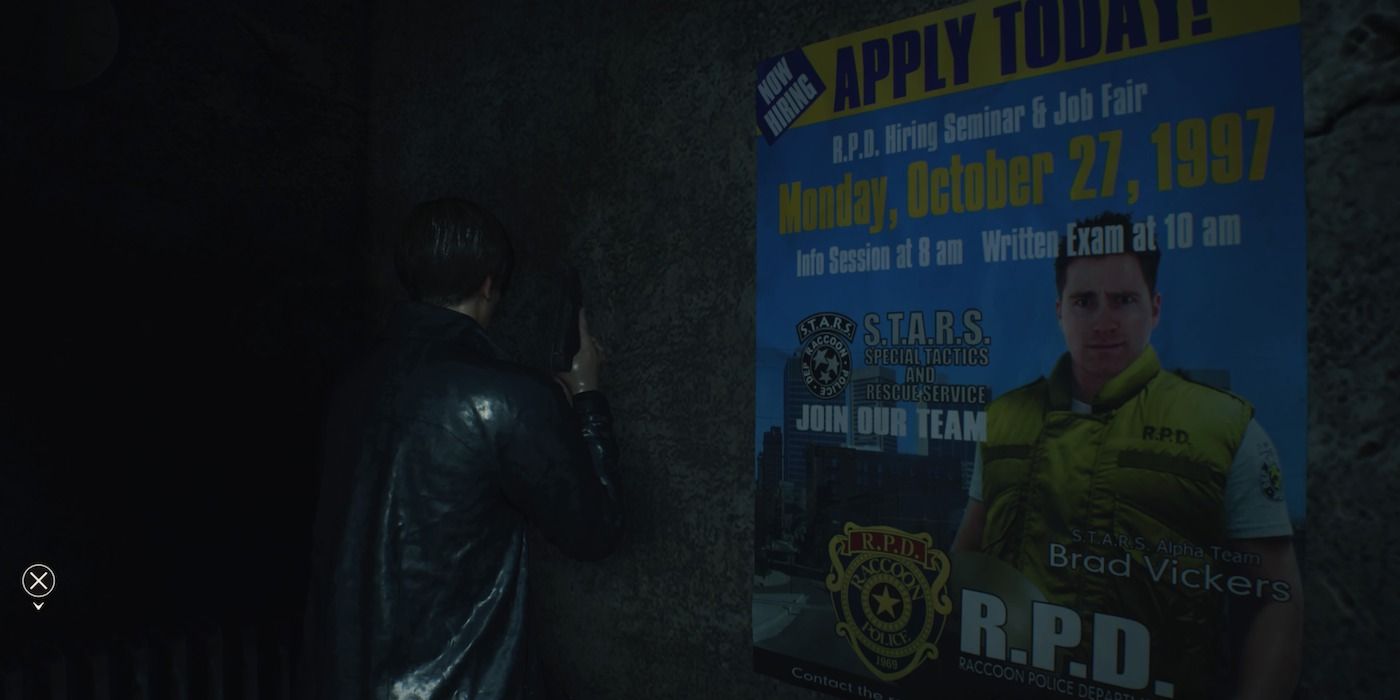 Brad Vickers Easter Egg in Resident Evil 2